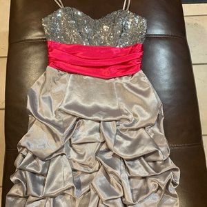 Grey Homecoming/Prom Dress